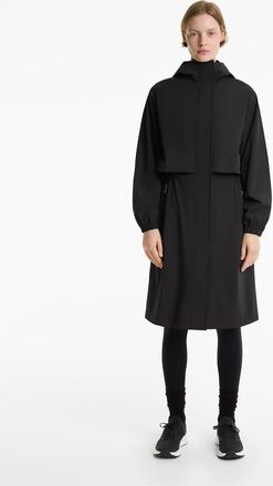 Oysho Giacca lunga extra leggera impermeabile 10 K nera-Nero