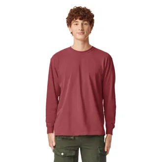 Comfort Colors Unisexs Long Sleeve Tee, Style G6014 T-Shirt, Crimson, XL