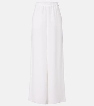 Max Mara Silk cr&ecirc;pe de chine wide-leg pants