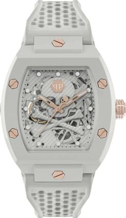 Philipp Plein The Skeleton Ecoceramic Watch - Heren - Horloges - Wit - ONE Size - Accessoires