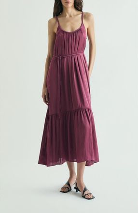 Scalpers Dress Braided Waistband in Burgundy at Nordstrom, Size X-Small