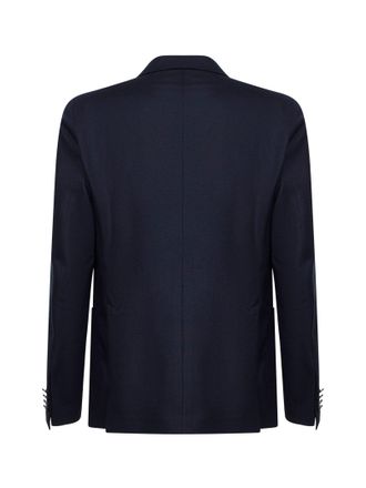 Tagliatore Mens Blazer Montecarlo Blue Virgin Wool Jacket