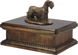 OEM Terrier Checo, Cesky Terrier: Urna Para Cenizas De Perro, Urna Cl&aacute;sica Con Figura, Urna Elegante Con Perro De Art-dog