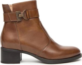 Nero Giardini Enkellaarsjes - Dames - Laarzen met Hak - Bruin - 36 EU - Leer - Schoenen