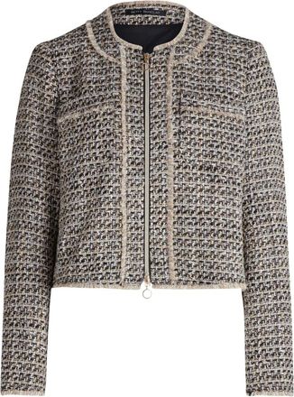 Betty Barclay Jassen, Dames, Zwart, S, Fringe Blazer Jas