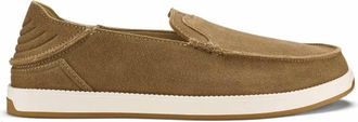 Olukai Mens Kakaha Nia Leather Slip On Shoe In Vintage Khaki