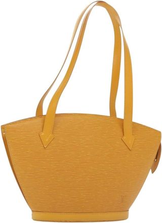 Louis Vuitton Saint Jacques Handbag Epi Leather Yellow Leather Bag (Pre-Owned)
