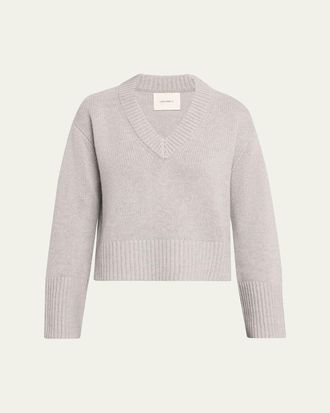 Lisa Yang Aletta V-Neck Cashmere Knit Sweater
