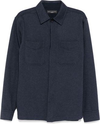 Brett Johnson jersey shirt jacket - Blue