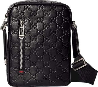 Gucci Black GG Emblem Small Crossbody Bag