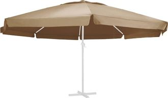 vidaXL Tela De Repuesto Para Sombrilla Taup&eacute; 610 Cm Vidaxl