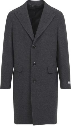 Canali Abrigo de un solo pecho - Coats - Hombre - Gris - XL