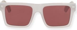 Off-white Lawton 54mm Square Sunglasses in Light Grey Burgundy at Nordstrom Rack