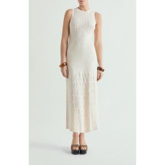 Scalpers Openwork knit dress in Offwhite at Nordstrom, Size X-Small Eu