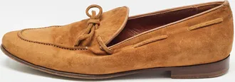 Sergio Rossi Brown Suede Loafers