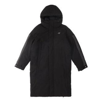 New Balance Street Style Long Down Jacket Asia Sizing Black NQ94R041-BK