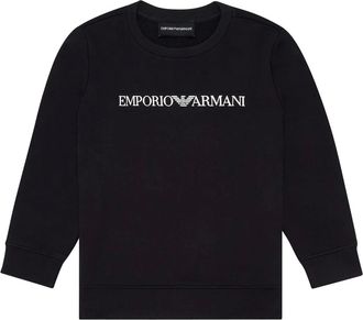 Emporio Armani Sweatshirt - male - Emporio Armani - Kids Sweatshirts - Blue - 12 Y - Kids