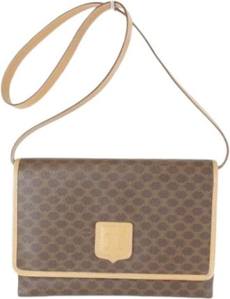 Celine Pre-owned Cross Body Bags, female, Brown, Size: ONE SIZE Pre-owned Vintage Shoulder Bag