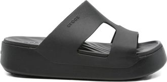 Crocs platform double-strap slides - women - Polyethylene vinyl acetate (PEVA)/Polyethylene vinyl acetate (PEVA)/Polyethylene vinyl acetate (PEVA