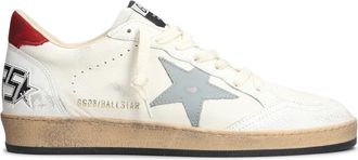 Golden Goose BALL-STAR SNEAKERS IN HAMMERED AND CRAQUELÉ LEATHER - Golden Goose Deluxe Brand - Man