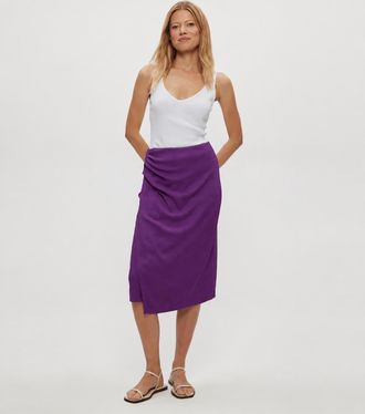 Michael Stars Yeni Midi Skirt In Grape