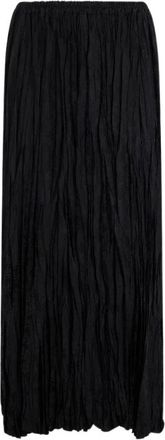 Roberto Cavalli Silk Midi Rok met Monogram RC - Dames - Midirokken - Zwart - M - Rokken