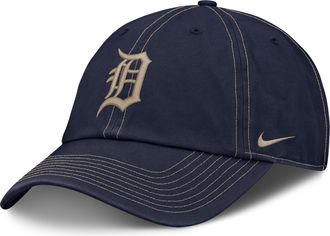 Nike Detroit Tigers Club Nike Mens MLB Adjustable Hat in Blue | NB0141SDG-L9H