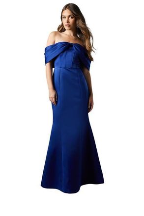 Coast Fishtail Maxi Occasion Dress in Blue at Nordstrom, Size 10