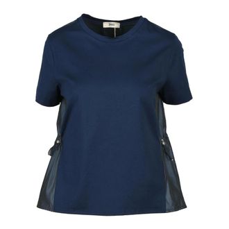 Herno Dames, Tops, Blauw, Maat: M Katoen