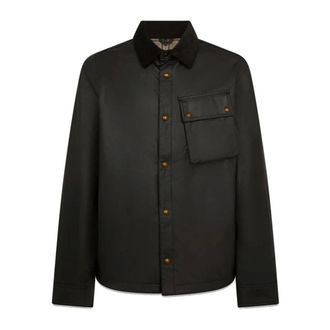 Belstaff Jassen, Heren, Zwart, M, Katoen, Ground Jacket