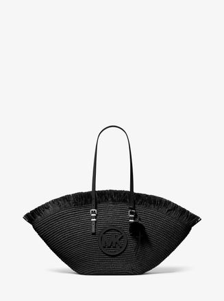 Michael Kors Isa Large Hand-Crocheted Fan Tote Bag