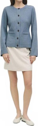 All : Row Tyler Flared Sleeves Cardigan In Blue