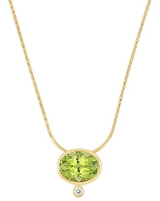 Bony Levy 18K 2.01 ct. tw. Diamond & Peridot Necklace