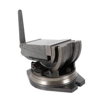 OEM Tornillo De Banco Para M&aacute;quina, Pivote De Precisi&oacute;n Bidireccional, Mordaza Basculante De 90&deg;, Color Gris