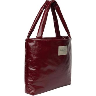 Studio Noos Vegan Leren Mom Bag - Dames - Tassen - Rood - Maat: ONE Size Leer