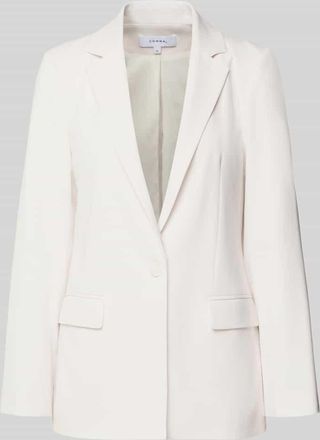 Comma Slim Fit Blazer mit Pattentaschen in Weiss, Gr&ouml;&szlig;e 34