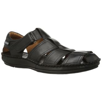 Pikolinos Tarifa 06J-5433 Leather Mens Comfort Sandals - Black - Size:UK 9.5-10