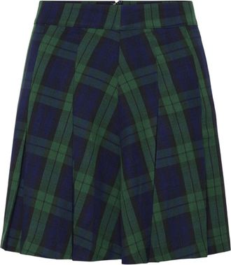 Saint Tropez Rokken, Dames, Groen, XS, Ocean Botanical Plaid Rok