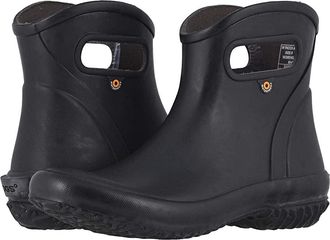 Bogs Patch Ankle Boots Solid Womens Shoes Black : 10 B - Medium, Rubber