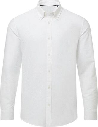 Asquith & Fox Heren Oxford Formeel Overhemd Met Lange Mouwen (Wit)