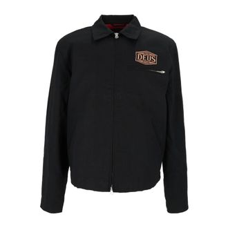Deus Earls Work Jacket - Dames - Jassen - Zwart - Maat: L Zijde