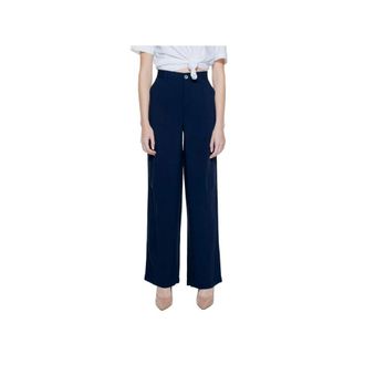 Street One Viscose Palazzo Broek - Dames - Broeken - Blauw - Maat: XS L30 Viscose