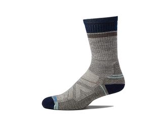 Smartwool Hike Light Cushion Winding Trail Crew Socks Mens No Show Socks Shoes Taupe/Natural Marl : LG (Mens Shoe 9-11.5), Wool/Nylon/Mesh