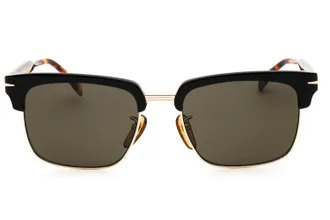 David Beckham DB1119GS Rectangular Metal Sunglasses - Gold