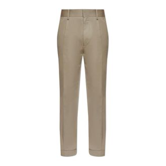 Dsquared2 Straight Trousers, male, Beige, Size: 2XL Trousers with logo