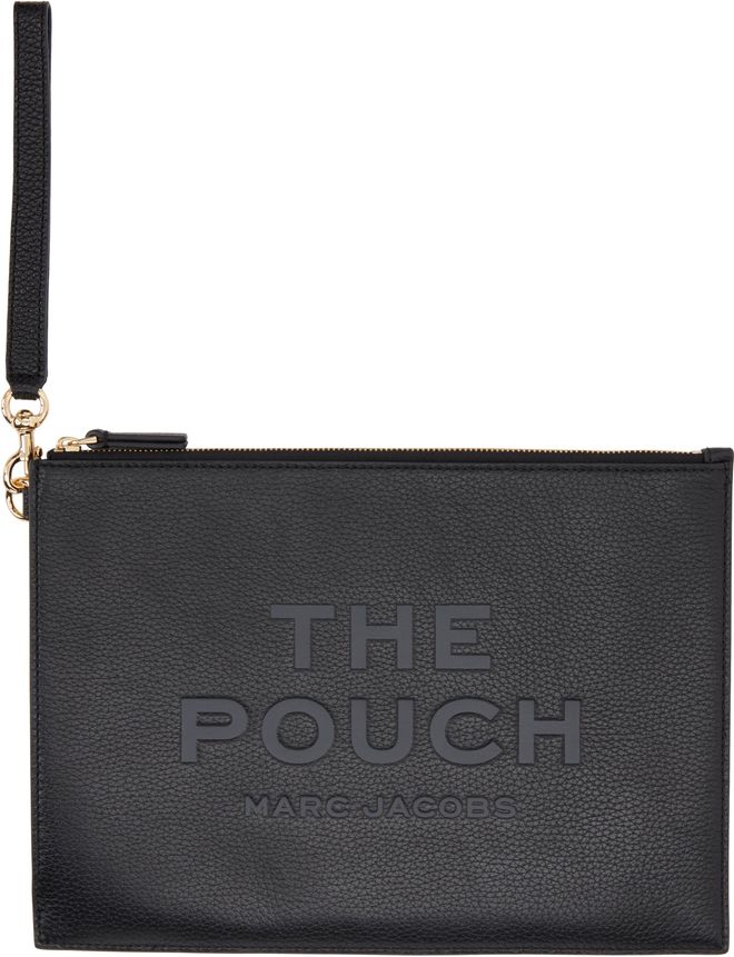 ポーチ MARC JACOBS Black Leather Pouch Marc Jacobs Black The Leather Large Pouch from $150.00 - on