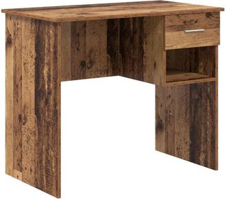 vidaXL Vidaxl - Desk with Drawer Old wood 90 x 49.5 x 75 cm Engineered wood