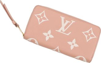 Louis Vuitton Monogram Empreinte Bicolor Cream Rose Monogram Empreinte Long Wallet (Bi-Fold) (Pre-Owned)