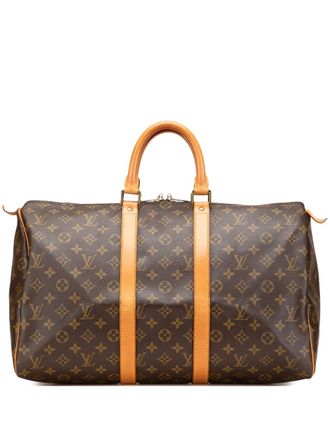 Louis Vuitton 1990 Monogram Keepall 45 travel bag - Brown