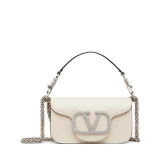 Valentino Garavani Loc&ograve; Small Shoulder Bag With Jewel Logo